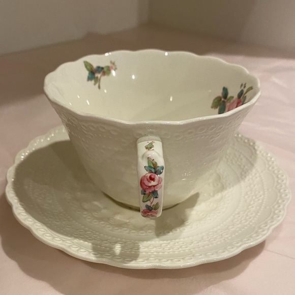 EUC VTG SPODES JEWEL COPELAND TEACUP AND SAUCER IN “SPODES BILLINGSLEY ROSE” - Picture 4 of 10